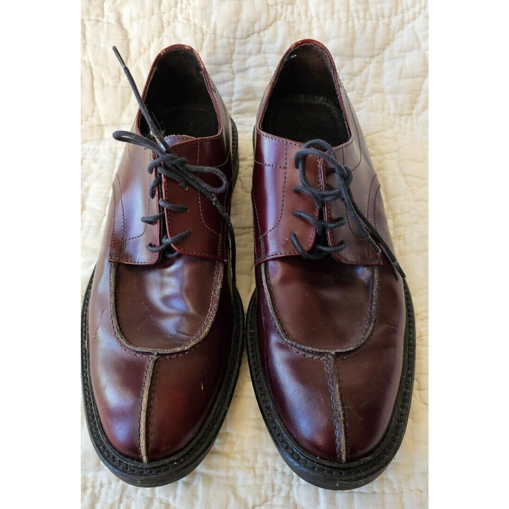 NEW‎ Bacco Bucci Amherst Sz 10 Dark Brown Leather Lace Up Oxford Shoes Italy